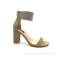 Moda Sandalias de correa para el tobillo de las mujeres del diablo